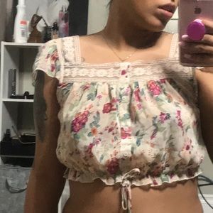 Floral crop top